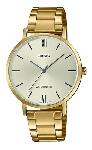 Reloj Mujer Casio Slim Ltp-vt01g-1b Local Barrio Belgrano Color de