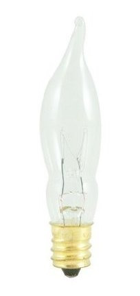 Bulbrite Bombilla De Candelabro De 7,5 Cfc/15/3 De 7,5 W, Tr