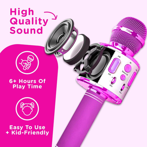 Move2play, Micrófono De Karaoke Para Niños | Incluye Bluetoo