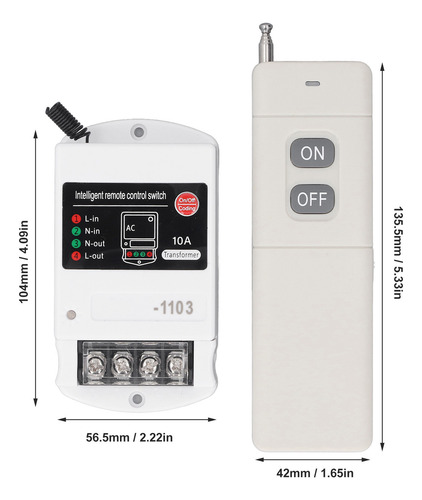 Control Remoto Rf Inalámbrico Con Rango De Control Remoto De