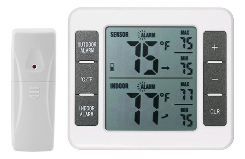 Termómetro Para Congelador, Sensor Audible, Alarma Inalámbri
