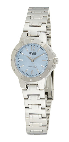 Reloj Mujer Casio Eaw-ltp-117 Cuarzo Pulso Plateado En Acero