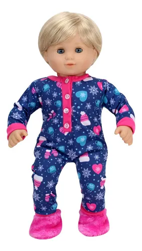 Conjunto De Pijama De 2 Piezas De Mu eca Beb De 15 Pulga. Env o