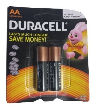 Pila Baterías Aa O Aaa Duracell 2 Pares