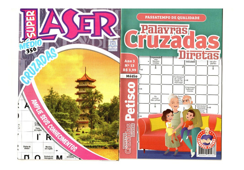 Kit 30 Revistas Palavras Cruzadas (sem Repetições)