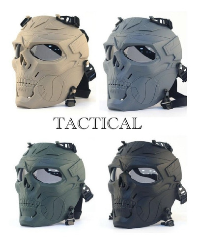 Mascara Tactica Skull Supervivencia Airsoft Gotcha Paintball