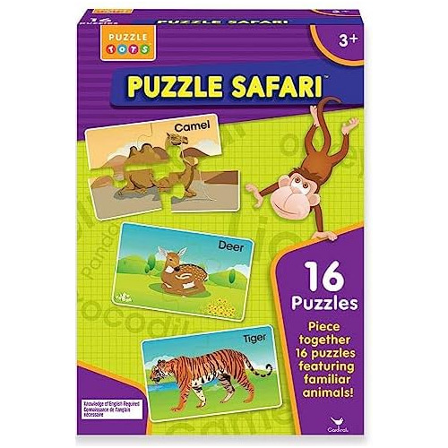 Spinmaster Animal Safari 16 Puzzle Set