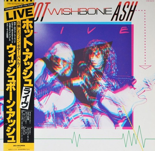 Vinilo Wishbone Ash Hot Ash Live Edición Japonesa + Obi + In