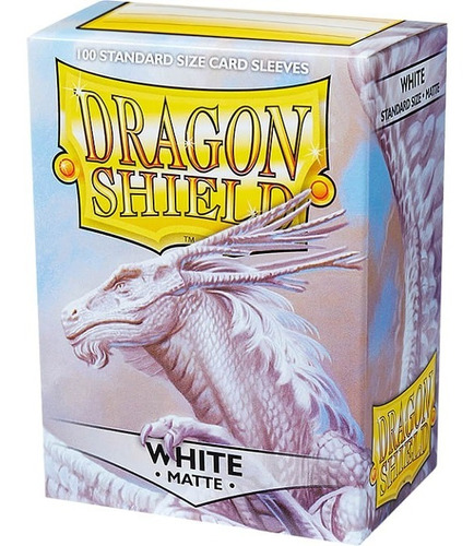 Dragon Shield 100 Fundas Matte Standard Blanco Pokemon 