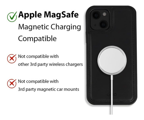 Iato Magsafe - Funda Tipo Cartera Para iPhone 13 Mini, Compa