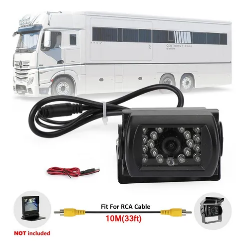 Cámara De Reversa Para Bus Truck Van Rv Ccd Ir Night View