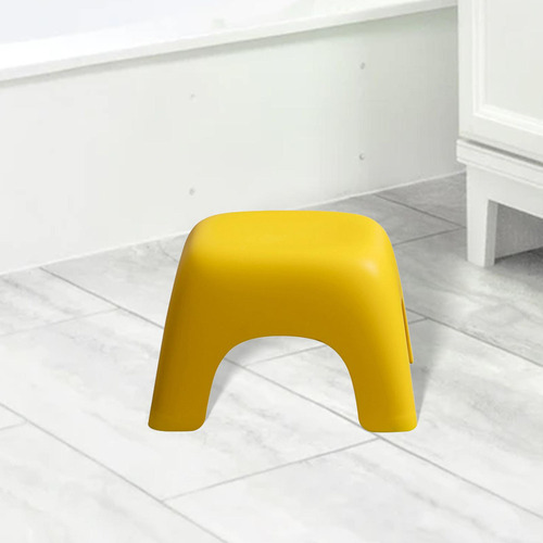 Nuevo Taburete Cuadrado Moderno Minimalista Amarillo