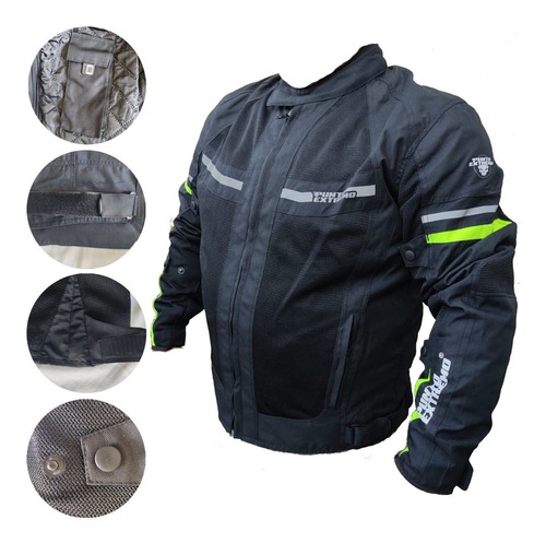 Chamarra De Motociclista Con Proteccion Térmica Impermeable