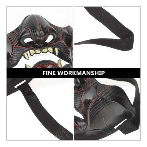 Máscaras De Habitación Samurai Half Para Hombre, Cosplay, De