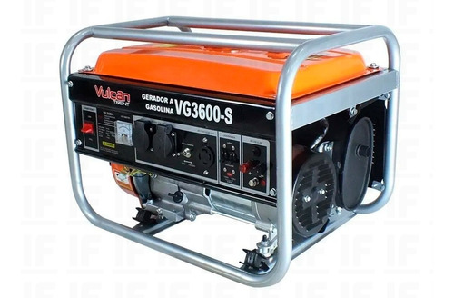 Gerador Gasolina 3,6kva 4t Partida Manual Biv Vg3600s Vulcan
