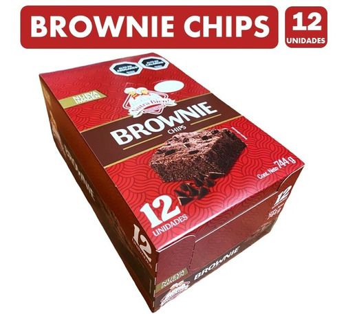 Caja Brownie Chips Nutra Bien (caja Con 12 Unidades)