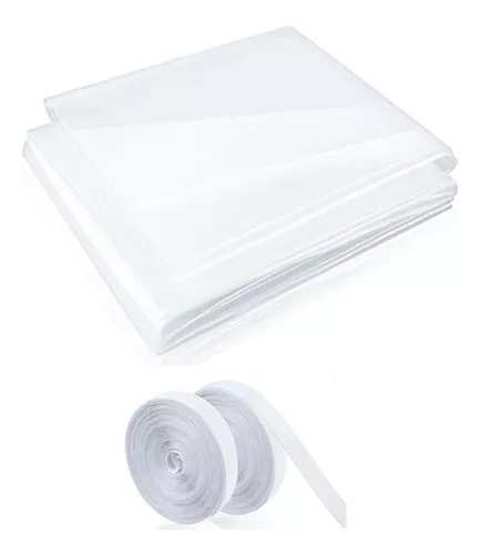 Kit de aislamiento de ventana, kit de aislamiento de ventana para invierno,  se puede cortar y ajustar, película aislante de calor transparente