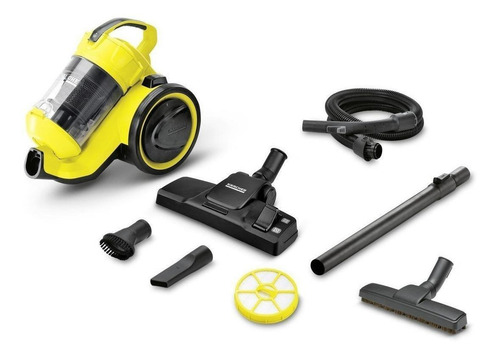 Imagen 3 de 3 de Aspiradora Kärcher Home & Garden VC 3 0.9L amarilla y negra 110V-127V