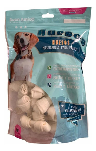 Pack 30 Huesos Snack Cartílago Masticable Comestible Perro