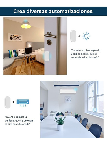 Imagen 4 de 6 de Zemismart Sensor De Puerta Y Ventana Homekit, Alexa & Google