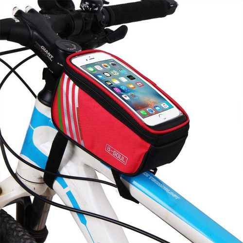 Funda para teléfono móvil, smartphone, bicicleta, color rojo