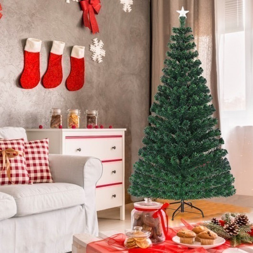 Árbol De Navidad Artificial De Fibra Óptica Led 7 Mod2
