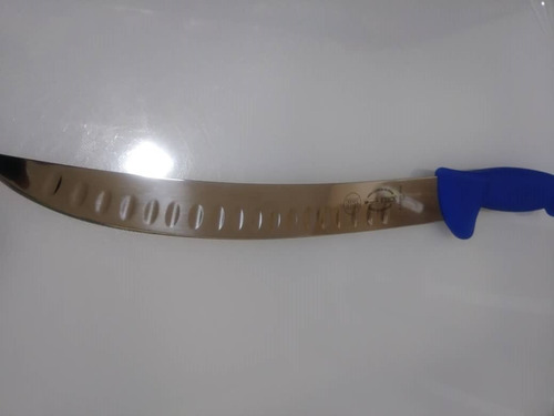 Imagen 1 de 3 de Fdick Cuchillo 10 Carnicero Sable Albeolos Azul Nusret