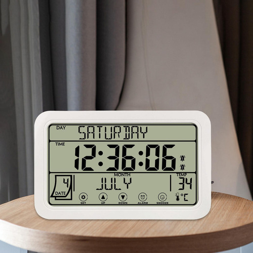 // Reloj De Pared Electrónico Con Pilas Decorativas Para La