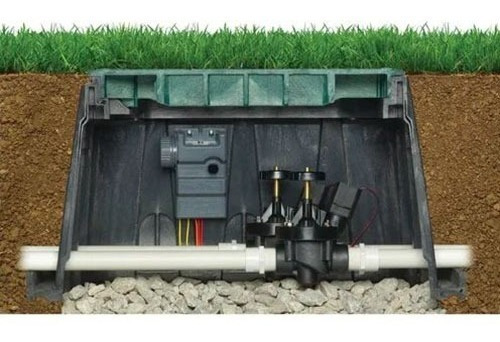 Imagem 4 de 4 de Caixa Para Válvula Solenoide 6 Pol Com Tampa Verde