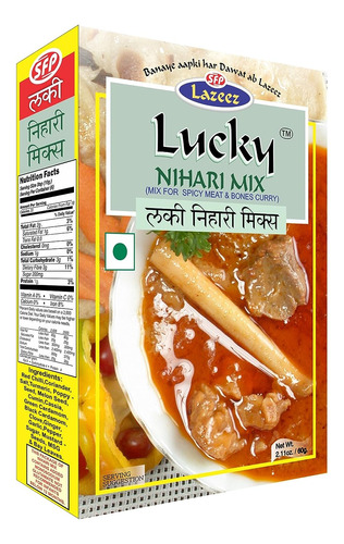 Lucky Nihari Mix, 2.12 Oz (paquete De 5), Mezcla De Recetas 