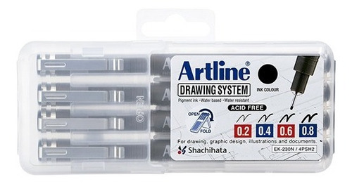 Rapidógrafos Artline Set X 4 - Unidad a $11250