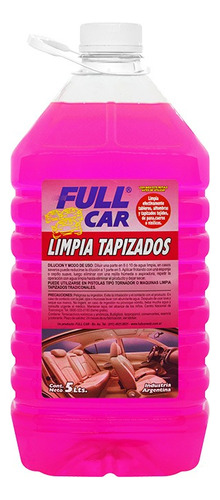 Limpia Tapizados Full Car 5 Lts Alfombras Cueros Fullcar