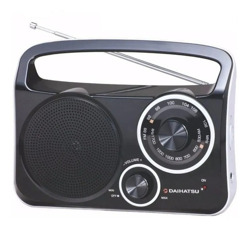 Radio Portátil Daihatsu D-rp400 Negro Am/fm Dual 220v Pilas