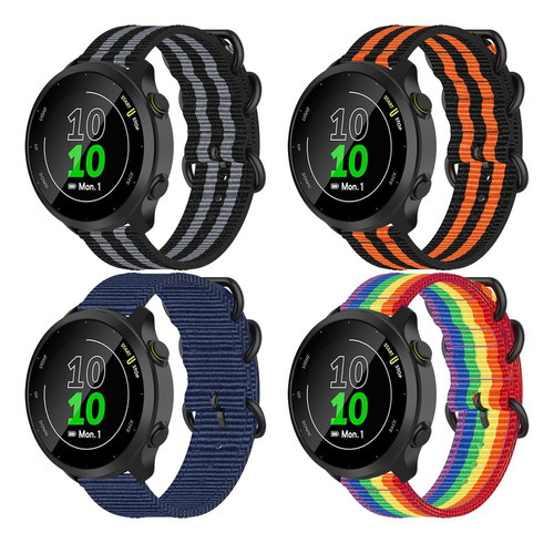 4 Correas Para Garmin Venu 3 3s Sq2 Forerunner Vivomove Luxe