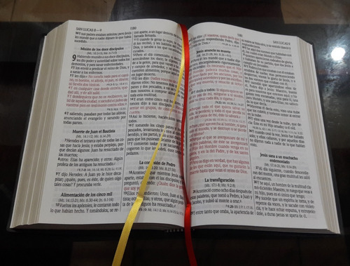 Imagen 10 de 10 de Biblia Filo Dorado Palabra De Jesús En Rojo Reina Valera