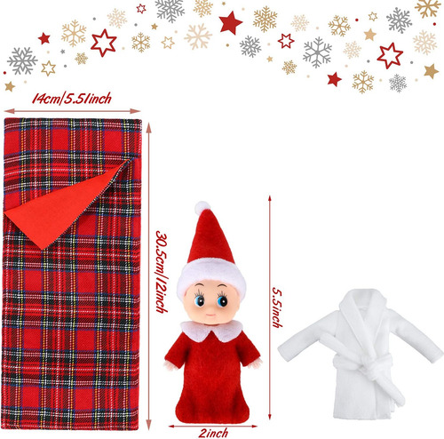 Skylety 2 Piezas De Muñecas Elfos De Navidad Bebés Gemelos R