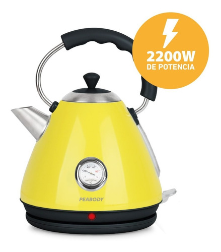 Imagen 2 de 10 de Jarra Eléctrica Peadboy Pe-kv8213 Vintage 2000 W