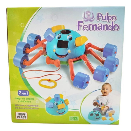 New Plast Juego De Arrastre Didactico Pulpo Fer ELG 20141