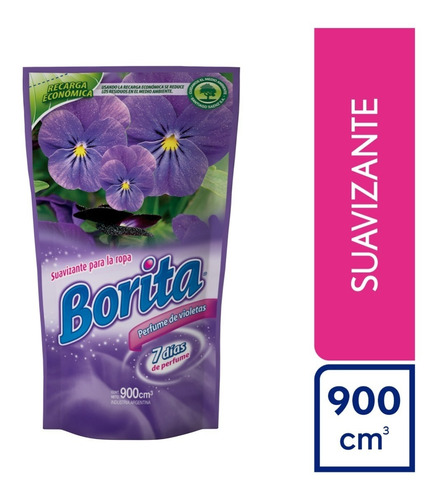 Suavizante Borita Perfume De Violetas Doypack X 900 Ml