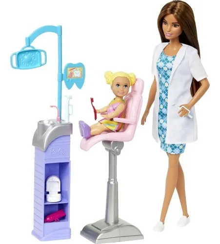 Barbie Muñeca Quiero Ser Dentista Original Mattel Dhb63