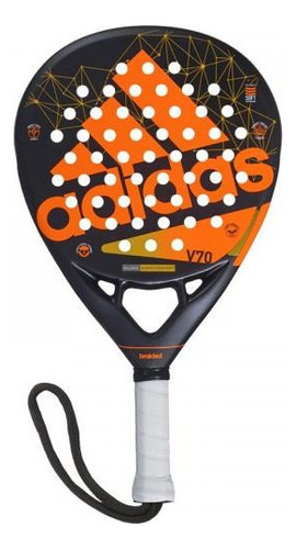 Paleta Padel adidas V70 Light Carbon Paddle - Local Olivos Color Negro/naranja