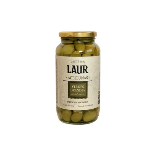 Aceitunas Verdes Grandes X660g Laur Zetta Bebidas