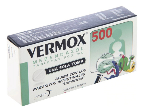 Vermox 500 Mg Caja 1 Tabletas