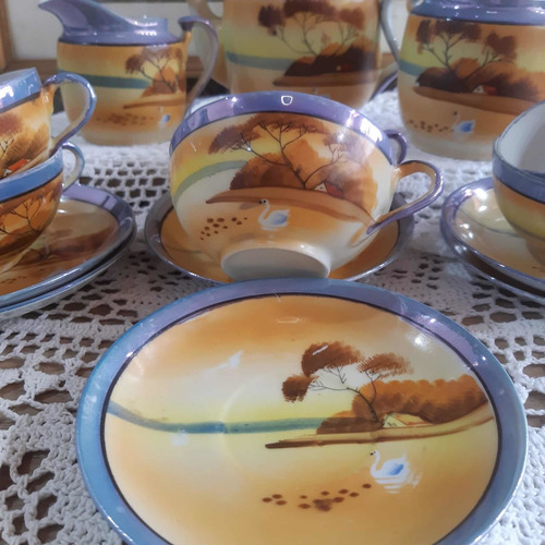 Imagen 7 de 11 de Juego De Té De Porcelana De Japón Cáscara De Huevo