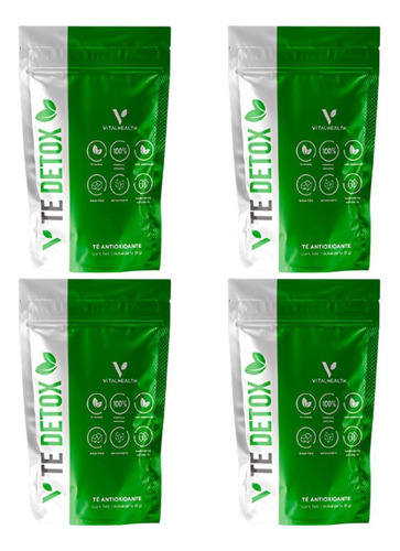 Pack 4 Te Détox Vitalhealth Para Un Mes