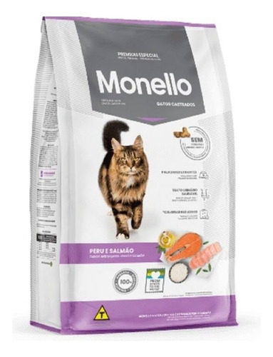 Alimento Monello Premium Especial Monello Cat Gatos Castrados adulto en sobre de 10kg