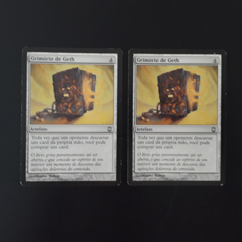 2 Cartas Magic Grimório De Geth (Usado)
