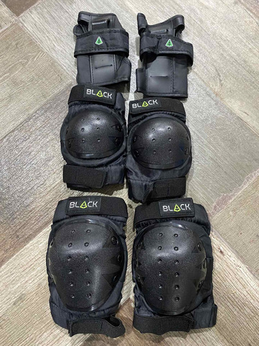 Kit Protección Patinaje Marca Black