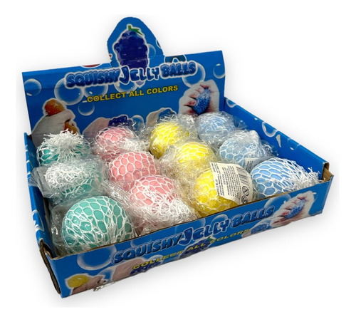 Pack X 12 Squishy Pelota De Colores Pastel Souvenir