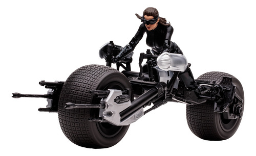 Mcfarlane Catwoman & Batpod 14 Pulg Gold Label